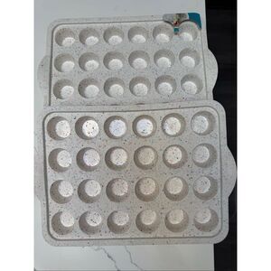 Trudeau 24ct Mini Muffin Pan – Structured Bakeware for Mini Muffin, Mini Cupcake